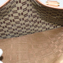 GIVENCHY Boston Bag Canvas Beige Gold Auth bs27213-13