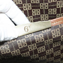 GIVENCHY Boston Bag Canvas Beige Gold Auth bs27213-14