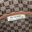 GIVENCHY Boston Bag Canvas Beige Gold Auth bs27213-8