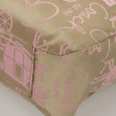 Coach Tote Bag Nylon Pink Silver Auth bs27221-14