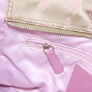 Coach Tote Bag Nylon Pink Silver Auth bs27221-20