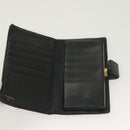 CHANEL Long Wallet Caviar Skin Black Gold CC Auth bs27231-8