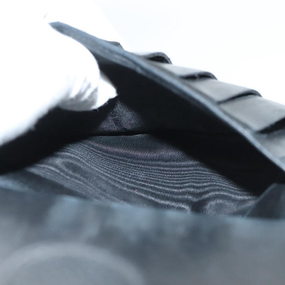 CHANEL Long Wallet Caviar Skin Black Gold CC Auth bs27231