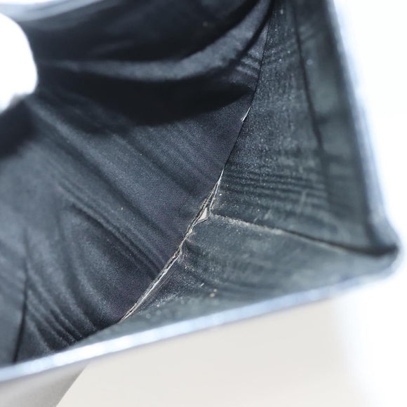 CHANEL Long Wallet Caviar Skin Black Gold CC Auth bs27231