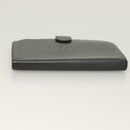 CHANEL Long Wallet Caviar Skin Black Gold CC Auth bs27231-6