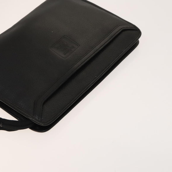 BURBERRY Nova Check Shoulder Bag Nylon Leather 3Set Black Brown Auth bs27232