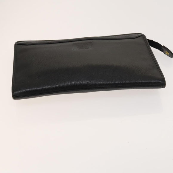 BURBERRY Nova Check Shoulder Bag Nylon Leather 3Set Black Brown Auth bs27232