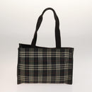 BURBERRY Nova Check Shoulder Bag Nylon Leather 3Set Black Brown Auth bs27232-2
