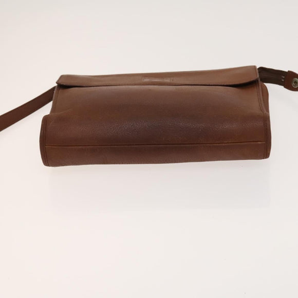 BURBERRY Nova Check Shoulder Bag Nylon Leather 3Set Black Brown Auth bs27232