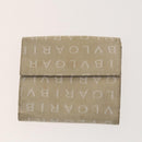 BVLGARI Logo Mania Wallet Canvas Nylon 3Set Beige Brown purple Auth bs27235-10