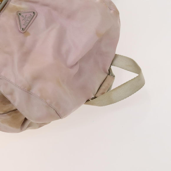 PRADA Bag Nylon 3Set Brown Pink Light blue Auth bs27237