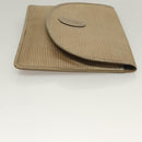 SAINT LAURENT Clutch Bag Leather PVC 4Set Black Gray beige Auth bs27239-10