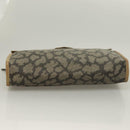 SAINT LAURENT Clutch Bag Leather PVC 4Set Black Gray beige Auth bs27239-18