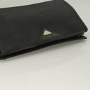 SAINT LAURENT Clutch Bag Leather PVC 4Set Black Gray beige Auth bs27239-23