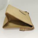 SAINT LAURENT Clutch Bag Leather PVC 4Set Black Gray beige Auth bs27239-4