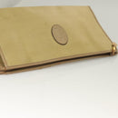 SAINT LAURENT Clutch Bag Leather PVC 4Set Black Gray beige Auth bs27239-5