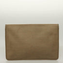 SAINT LAURENT Clutch Bag Leather PVC 4Set Black Gray beige Auth bs27239-9