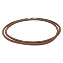 HERMES Laniere Bracelet Leather Brown Auth bs27243-3