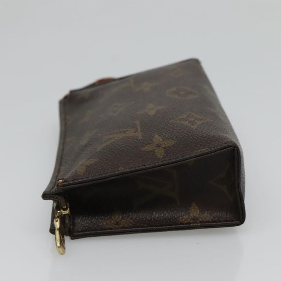 LOUIS VUITTON Monogram Poche Toilette 15 Pouch M47546 LV Auth bs27249