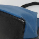 LOUIS VUITTON Epi Petit Noe Shoulder Bag Bicolor Black Blue M44152 Auth bs27264-15