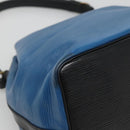 LOUIS VUITTON Epi Petit Noe Shoulder Bag Bicolor Black Blue M44152 Auth bs27264-16