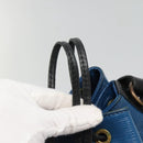 LOUIS VUITTON Epi Petit Noe Shoulder Bag Bicolor Black Blue M44152 Auth bs27264-10