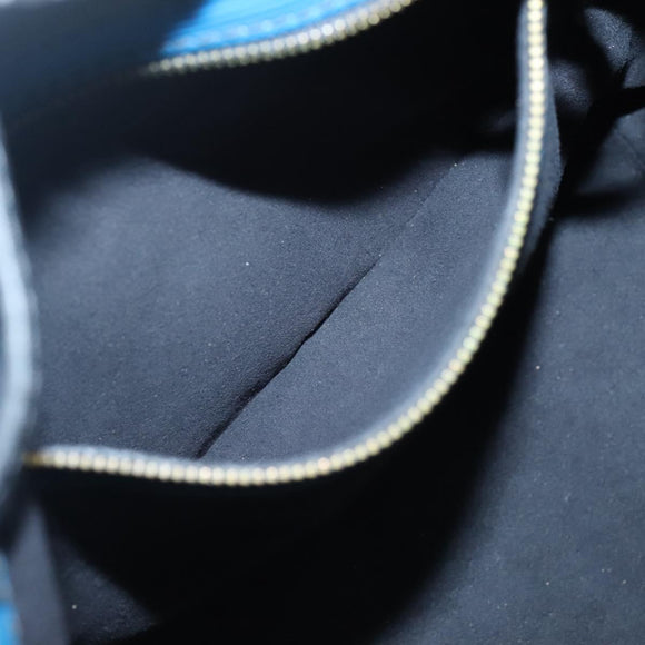 LOUIS VUITTON Epi Petit Noe Shoulder Bag Bicolor Black Blue M44152 Auth bs27264