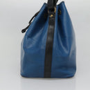 LOUIS VUITTON Epi Petit Noe Shoulder Bag Bicolor Black Blue M44152 Auth bs27264-4