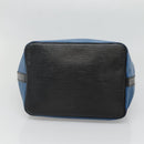 LOUIS VUITTON Epi Petit Noe Shoulder Bag Bicolor Black Blue M44152 Auth bs27264-5
