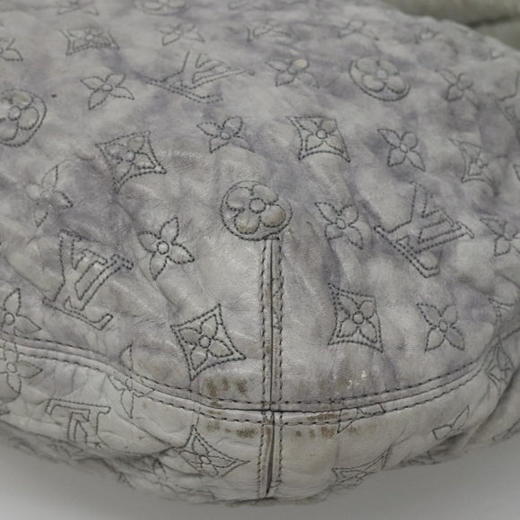 LOUIS VUITTON Monogram Orump Nimbus PM Tote Bag Gray LV Auth bs27266