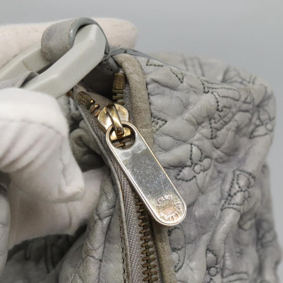 LOUIS VUITTON Monogram Orump Nimbus PM Tote Bag Gray LV Auth bs27266
