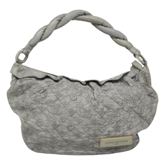 LOUIS VUITTON Monogram Orump Nimbus PM Tote Bag Gray LV Auth bs27266