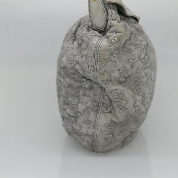 LOUIS VUITTON Monogram Orump Nimbus PM Tote Bag Gray LV Auth bs27266