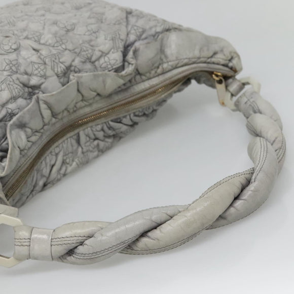 LOUIS VUITTON Monogram Orump Nimbus PM Tote Bag Gray LV Auth bs27266