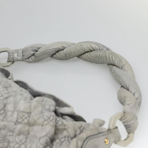 LOUIS VUITTON Monogram Orump Nimbus PM Tote Bag Gray LV Auth bs27266