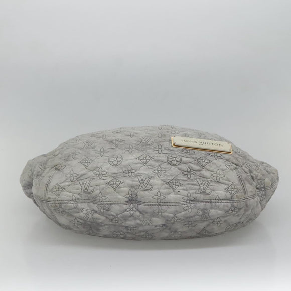 LOUIS VUITTON Monogram Orump Nimbus PM Tote Bag Gray LV Auth bs27266