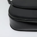 CELINE Shoulder Bag Leather Black Gold Auth bs27281-9