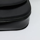 CELINE Shoulder Bag Leather Black Gold Auth bs27281-14