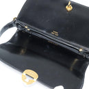 CELINE Shoulder Bag Leather Black Gold Auth bs27281-10