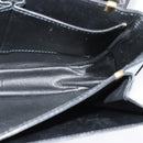 CELINE Shoulder Bag Leather Black Gold Auth bs27281-20