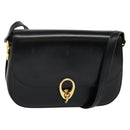 CELINE Shoulder Bag Leather Black Gold Auth bs27281-1