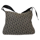 Christian Dior Trotter Canvas Shoulder Bag Navy Silver Auth bs27283-2