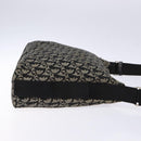 Christian Dior Trotter Canvas Shoulder Bag Navy Silver Auth bs27283-3