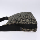 Christian Dior Trotter Canvas Shoulder Bag Navy Silver Auth bs27283-4