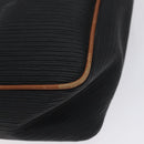 Salvatore Ferragamo Shoulder Bag Leather PVC Black Gold Auth bs27289-13