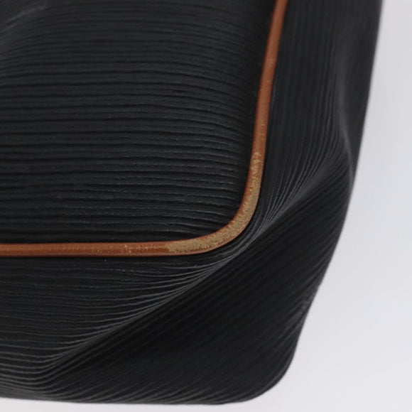 Salvatore Ferragamo Shoulder Bag Leather PVC Black Gold Auth bs27289