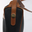 Salvatore Ferragamo Shoulder Bag Leather PVC Black Gold Auth bs27289-14