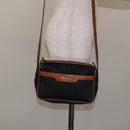 Salvatore Ferragamo Shoulder Bag Leather PVC Black Gold Auth bs27289-23