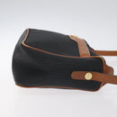 Salvatore Ferragamo Shoulder Bag Leather PVC Black Gold Auth bs27289-4