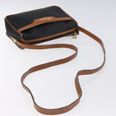 Salvatore Ferragamo Shoulder Bag Leather PVC Black Gold Auth bs27289-7